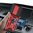 Husă blindată pentru Motorola Moto G86 5G, CamShield Slide, roșu