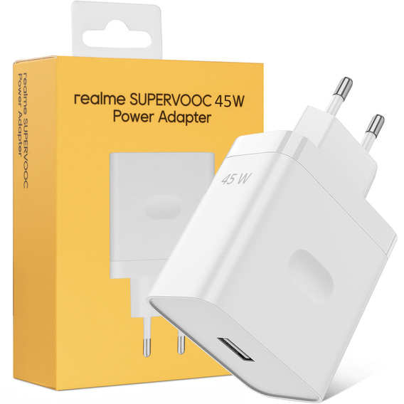 Încărcător de rețea realme SuperVOOC 45W – alb - VCB4JAEH Power Adapter