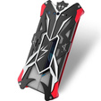 Husă blindată pentru Asus ROG Phone 7 5G, Aluminum Alloy, negru / roșu