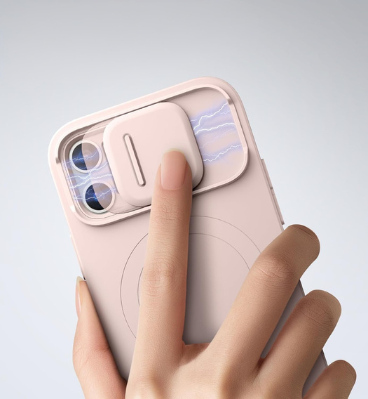 Husă pentru iPhone 16 Pro, Suritch Shockproof, pentru MagSafe, roz
