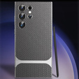 Huse pentru Samsung Galaxy S23 Ultra, GKK Woven Leather, gri