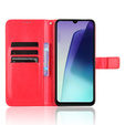 Cu clapetă pentru Xiaomi Redmi 14C / Xiaomi Poco C75, Crazy Horse Wallet, roșu