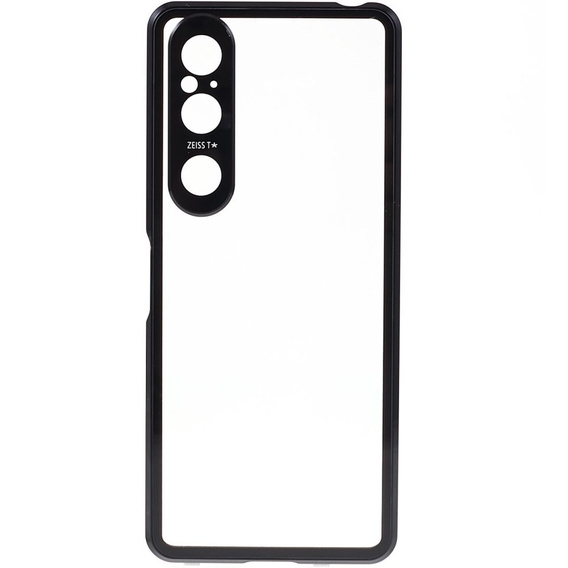 Husa pentru Sony Xperia 1 V, Magnetic Dual Glass, negru