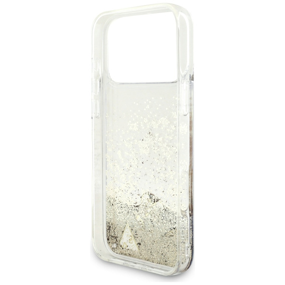 Husă GUESS Liq. Glitter 4 Charms pentru iPhone 17 Pro