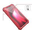 Huse pentru iPhone 11, Dexnor Full Body Rugged, transparent / roșu