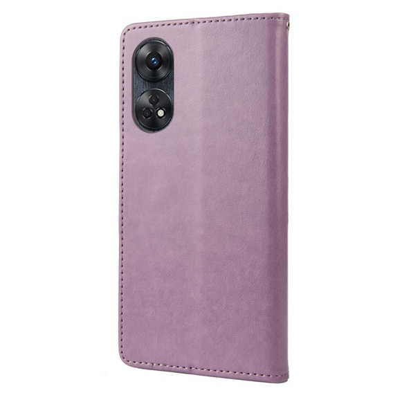 Cu clapetă pentru Oppo Reno8 T 4G, Mandala Flower, violet