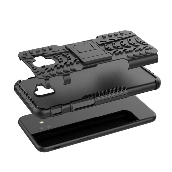 Huse pentru Samsung Galaxy J6+ Plus, Tire Armor, negru