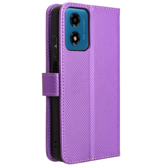 Cu clapetă pentru Motorola Moto G24 / G24 Power / G04, Wallet Smart Magnet, violet