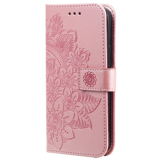 Cu clapetă pentru Xiaomi Redmi Note 13 5G, Mandala, roz rose gold