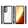 Huse pentru Samsung Galaxy S23 FE, Fusion Hybrid, transparent / negru