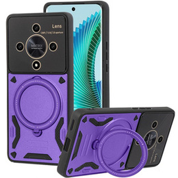 Husă blindată pentru Honor Magic 6 Lite 5G, Magnetic Ring, violet