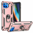 Husă blindată pentru Motorola Moto G 5G Plus, Nox Case Ring, roz rose gold