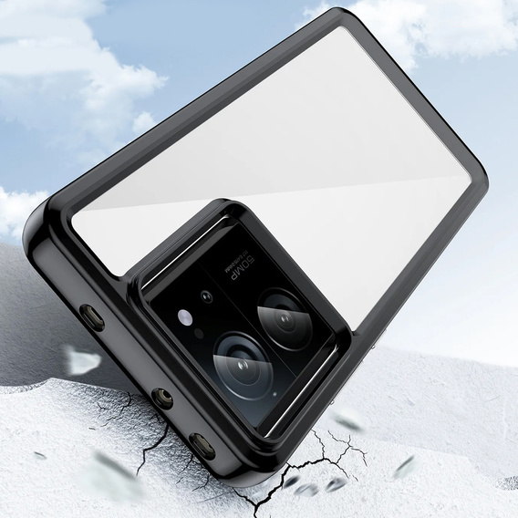Huse pentru Xiaomi 13T / 13T Pro, Fusion Hybrid, transparent / negru