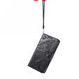 Cu clapetă pentru Xiaomi Redmi 9, Butterfly, negru