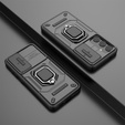 Husă pentru Samsung Galaxy S24, KickStand Camera Lens, negru