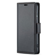 Husă pentru Xiaomi Redmi Note 13 Pro 4G / Xiaomi Redmi Note 14S / Xiaomi Poco M6 Pro 4G, ERBORD Glossy Litchi, portofel cu clapetă, negru