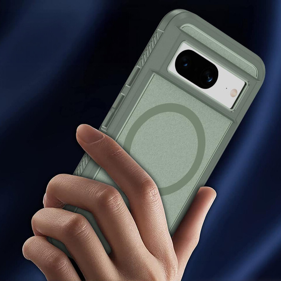 Carcasă cu ramă pentru Google Pixel 8A, pentru MagSafe, verde