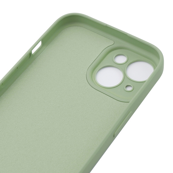 Husa pentru iPhone 15 Plus, Silicone Lite, verde