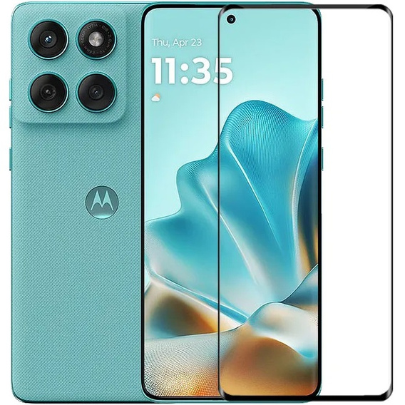 Sticlă călită 3D pentru Motorola Edge 60 / 60 Fusion, cadru negru