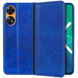 Husa cu clapetă pentru Oppo Reno8 T, Split Leather, albastru