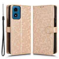 Husa cu clapetă pentru Motorola Moto G24 / G24 Power / G04, Wallet Rhombus, roz