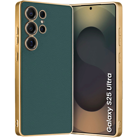 Huse pentru Samsung Galaxy S25 Ultra, GKK Leather, verde