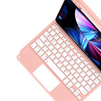Carcasă + tastatură iPad Air 10.9 4 2020 / 5 2022, Touchpad, roz rose gold