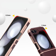 Husa blindată pentru Samsung Galaxy Z Flip7 FE / Z Flip6, Armorl Shockproof, maroon
