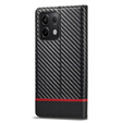 Carcasă cu clapetă pentru Xiaomi Redmi Note 13 Pro 4G, Carbon LC.IMEEKE, negru