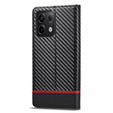Carcasă cu clapetă pentru Xiaomi Redmi Note 13 Pro 5G, Carbon LC.IMEEKE, negru