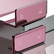 Huse pentru Samsung Galaxy Z Fold3 5G, Clear View, roz rose gold