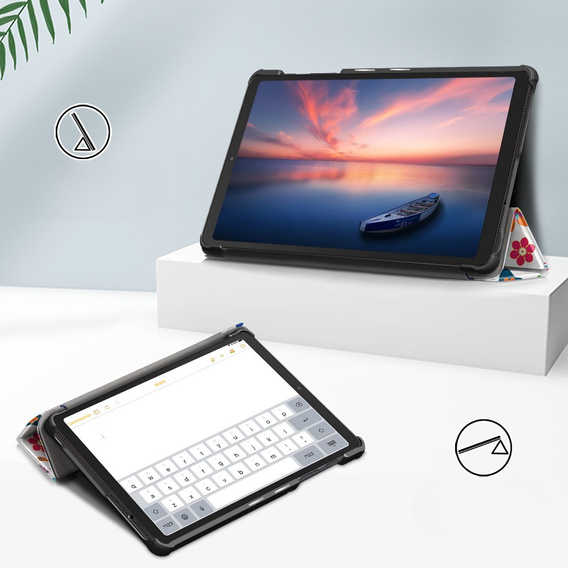 Husă pentru Samsung Galaxy Tab A7 Lite, Smartcase, Butterfly