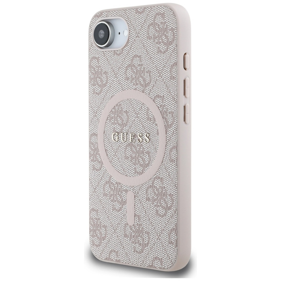 Husă Guess HC MagSafe PU 4G Ring Classic Logo pentru iPhone 16e