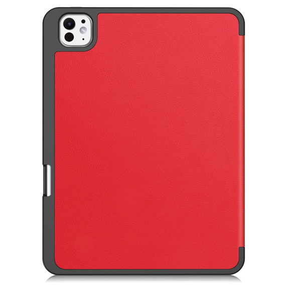 Husă pentru iPad Pro 11" 2024 (5 gen.), Smartcase cu spațiu pentru stylus, roșu