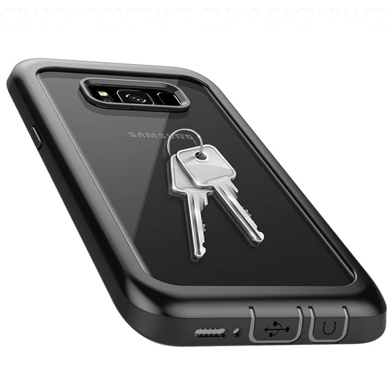Carcasă pentru Samsung Galaxy S8+ Plus, Shockproof, cu folie, albastru