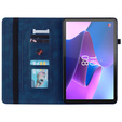 Huse pentru Lenovo Tab P11 Gen 2, Wallet Pen Slot, albastru