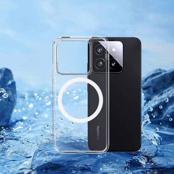 Husă pentru Xiaomi 14T Pro, Fusion Hybrid Case, pentru MagSafe, transparentă