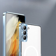 Carcasă de protecție pentru camera foto pentru Samsung Galaxy S21 FE 5G, CamShield MagSafe, transparent / albastru