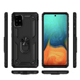 Husă blindată pentru Samsung Galaxy A51, Nox Case Ring, negru