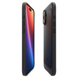 Carcasa Spigen pentru iPhone 16, Rugged Armor MagSafe, negru + Tempered Glass 9H