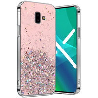 Huse pentru Samsung Galaxy J6 Plus, Glittery, roz