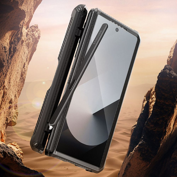 Husă Supcase Unicorn Beetle Pro cu sticlă 9H și compartiment pentru Slim S-Pen pentru Samsung Galaxy Z Fold6
