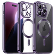 Husă pentru iPhone 16 Pro Max, Electro MagSafe, violet + Sticlă pentru ecran