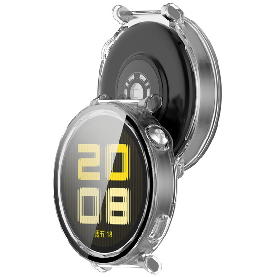 Carcasă 2in1 + sticlă călită pentru Huawei Watch GT 5 Pro 42mm, transparentă