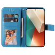 Cu clapetă pentru Xiaomi Redmi Note 13 5G, Mandala, albastru