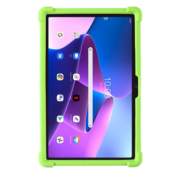 Silicon husă pentru Lenovo Tab M10 Plus 10.6 Gen 3 TB-125F TB-128F, Impact, armat, verde