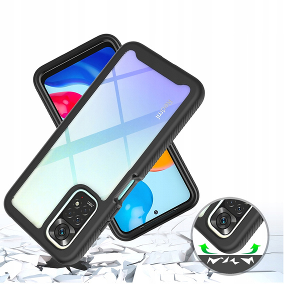Carcasă pentru Xiaomi Redmi Note 11 Pro / Pro 4G, Shockproof, cu folie, albastru