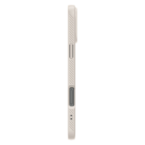 Carcasa Spigen pentru iPhone 16 Pro, Liquid Air, titan + 9H Tempered Glass