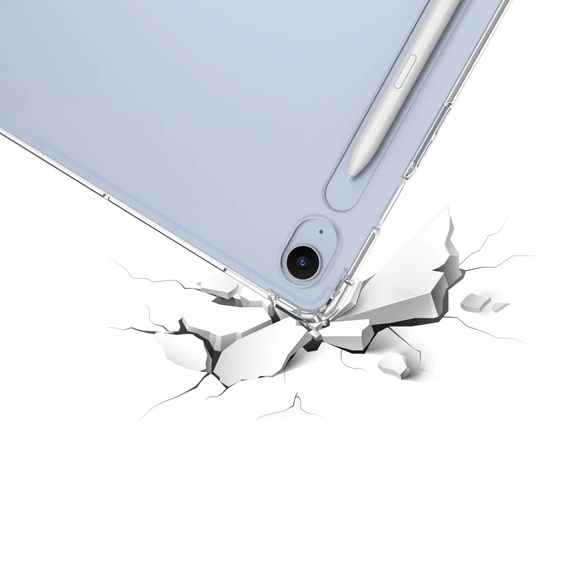 Husă pentru Samsung Galaxy Tab S10 FE+ Plus, silicon, transparentă