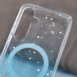 Husă pentru Samsung Galaxy S24, Glittery, pentru MagSafe, albastru